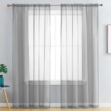 Luxton Sheer Rod Pocket Curtains (Set of 2)
